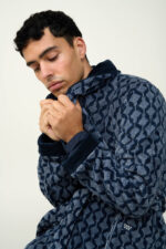 Ανδρική Σταυρωτή Fleece Ρόμπα - Image 4