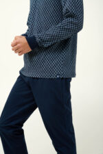 Ανδρική Βαμβακερή Πυτζάμα με V Λαιμόκοψη - Image 4