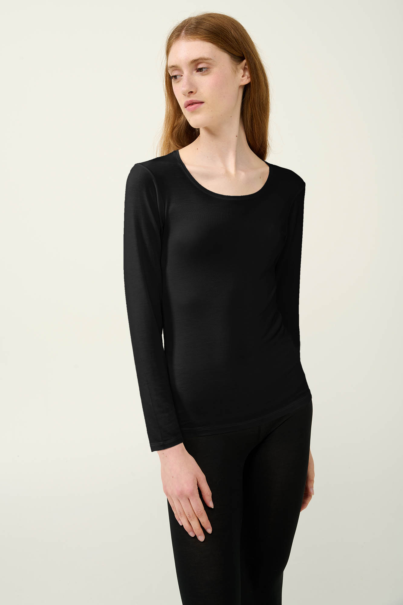 4_0061822997 Γυναικείο Micromodal Φανελάκι με Μακρύ Μανίκι - Image 1