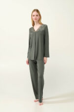 Γυναικεία Πυτζάμα Micromodal με Πιέτα