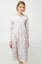 Φλοράλ Φούτερ Νυχτικό με Πατιλέτα - Image 2