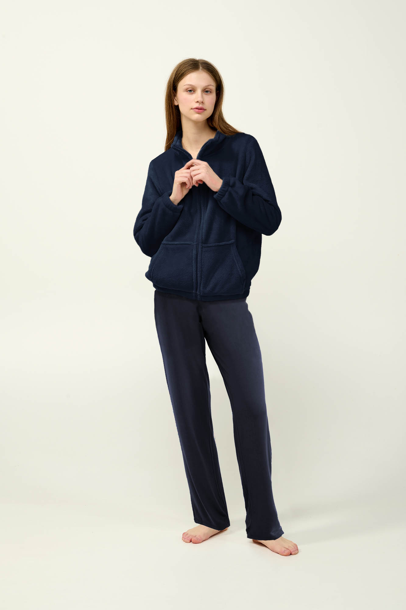 4_0460188736 Γυναικεία Fleece Ζακέτα με Φερμουάρ - Image 1