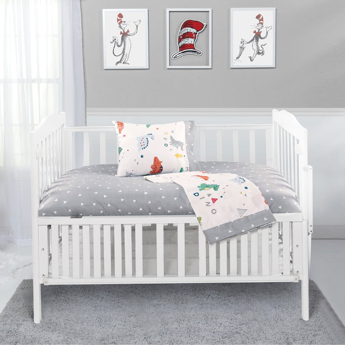 5177 Beauty Home Σετ σεντόνια βρεφικά Art 5177 120x160 Γκρι - Image 1