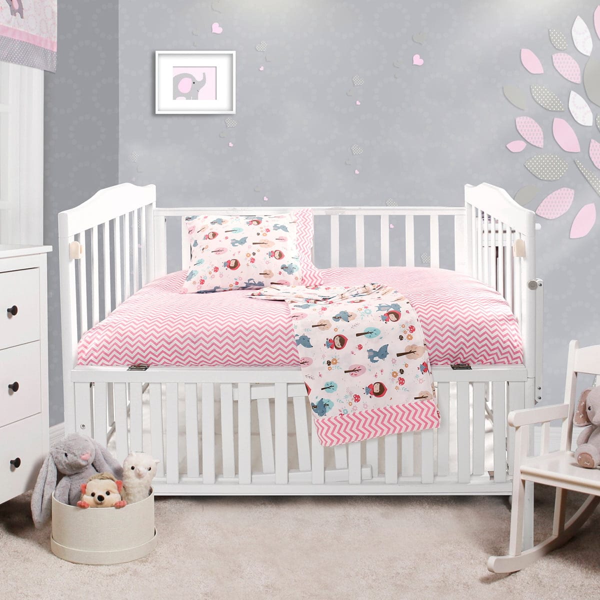 5178 Beauty Home Σετ σεντόνια βρεφικά Art 5178 120x160 Ροζ - Image 1