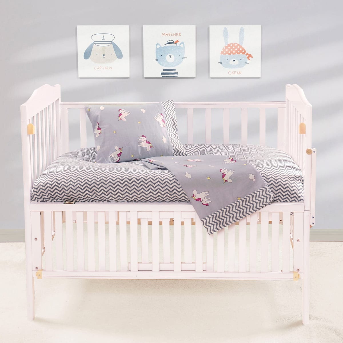 5181 Beauty Home Σετ σεντόνια βρεφικά Art 5181 120x160 Γκρι - Image 1