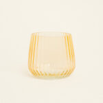 Beauty Home Κηροπήγιο Γυάλινο Ριγέ 11 x 9 cm