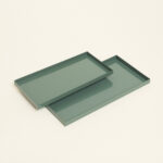 Beauty Home Μεταλλικοί Δίσκοι ΣΕΤ 2 ΤΜΧ 28 x 14 cm , 24 x 12 cm - Image 3