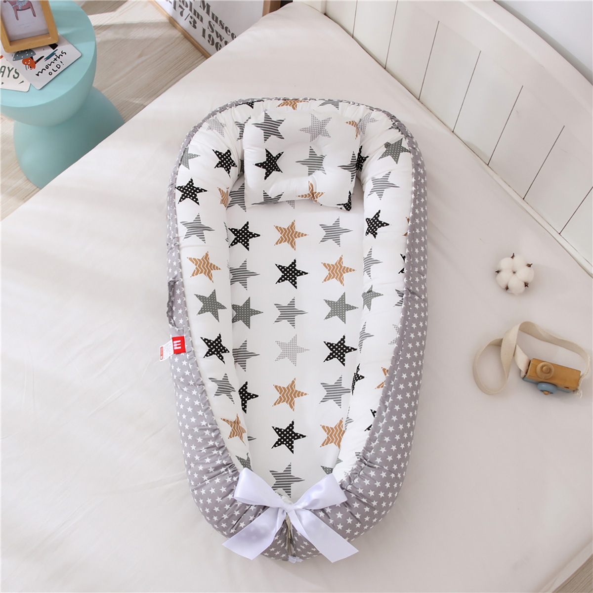 5342 Beauty Home Bρεφική φωλιά με μαξιλάρι Art 5342 53x88 Μπεζ - Image 1