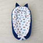 Beauty Home Bρεφική φωλιά με μαξιλάρι Art 5344 53x88 Μπλε