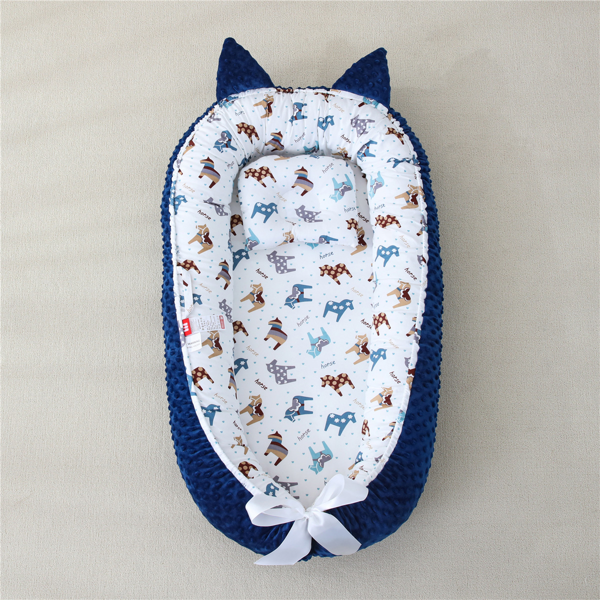 5344 Beauty Home Bρεφική φωλιά με μαξιλάρι Art 5344 53x88 Μπλε - Image 1