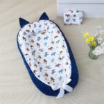 Beauty Home Bρεφική φωλιά με μαξιλάρι Art 5344 53x88 Μπλε - Image 2