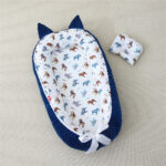 Beauty Home Bρεφική φωλιά με μαξιλάρι Art 5344 53x88 Μπλε - Image 6