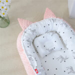 Beauty Home Bρεφική φωλιά με μαξιλάρι Art 5346 53x88 Ροζ - Image 5