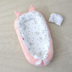 Beauty Home Bρεφική φωλιά με μαξιλάρι Art 5346 53x88 Ροζ - Image 6