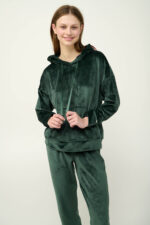 Μονόχρωμη Γυναικεία Φόρμα Velvet - Image 2