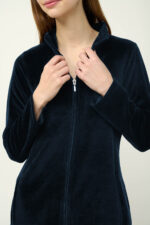 Γυναικεία Velvet Φόρμα με Φερμουάρ - Image 2