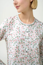 Φλοράλ Φούτερ Νυχτικό με Πατιλέτα - Image 3