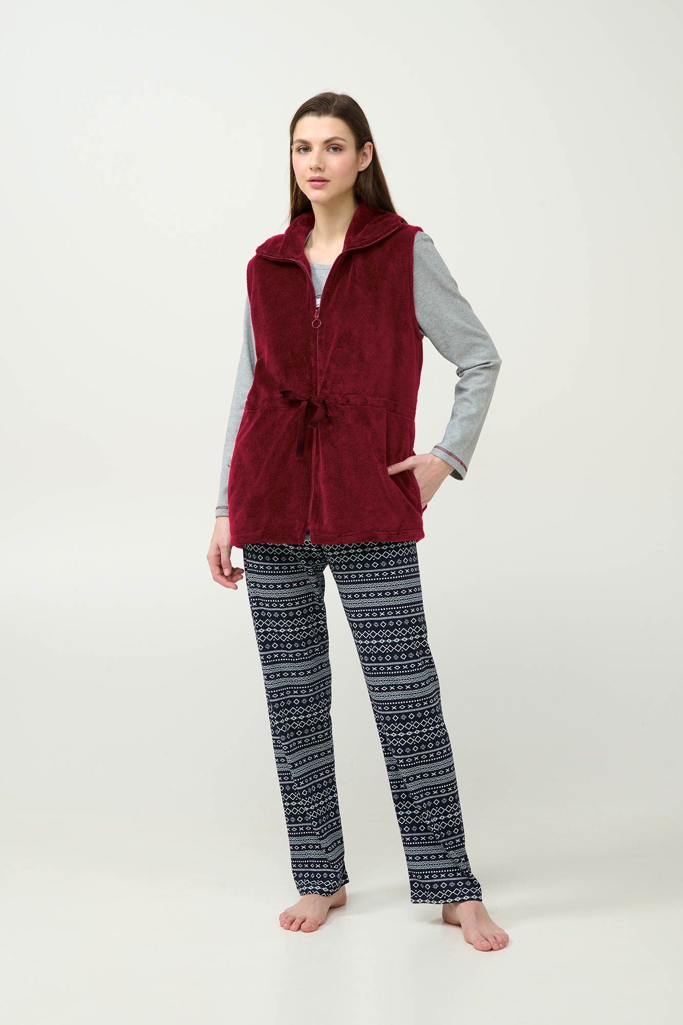 5_0961126140 Γυναικείο Fleece Γιλέκο με Φερμουάρ - Image 1