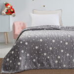 Beauty Home Κουβέρτα μονή φωσφορίζουσα Flash Art 6136 160x220 Γκρι - Image 2