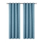 Beauty Home Κουρτίνα φωσφορίζουσα με 8 κρίκους Art 6140 140x260 Σιέλ - Image 3