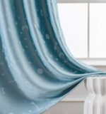 Beauty Home Κουρτίνα φωσφορίζουσα με τρέσα Art 6141 140x270 Σιέλ - Image 2