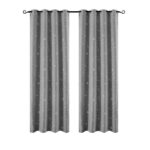 Beauty Home Κουρτίνα φωσφορίζουσα με 8 κρίκους Art 6140 140x260 Γκρι - Image 3