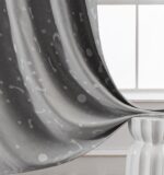 Beauty Home Κουρτίνα φωσφορίζουσα με 8 κρίκους Art 6140 140x260 Γκρι - Image 2