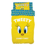 Beauty Home Σετ κουβερλί μονό Art 6191 Tweety 160x240 Κίτρινο