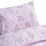 Beauty Home Σετ σεντόνια μονά με λάστιχο Dreamy Art 6232 105x200+30 Ροζ - Image 2