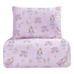 Beauty Home Σετ σεντόνια μονά με λάστιχο Dreamy Art 6232 105x200+30 Ροζ - Image 3