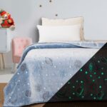 Beauty Home Κουβέρτα μονή φωσφορίζουσα Flash Art 6250 160x220 Γαλάζιο