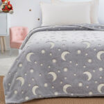 Beauty Home Κουβέρτα μονή φωσφορίζουσα Flash Art 6258 160x220 Γκρι - Image 2