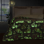 Beauty Home Κουβερτοπάπλωμα μονό φωσφοριζέ Glow Art 6269 160x220 Γκρι - Image 3