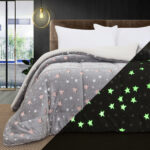 Beauty Home Κουβερτοπάπλωμα μονό φωσφοριζέ Glow Art 6271 160x220 Γκρι - Image 2
