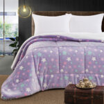 Beauty Home Κουβερτοπάπλωμα μονό φωσφοριζέ Glow Art 6273 160x220 Λιλά
