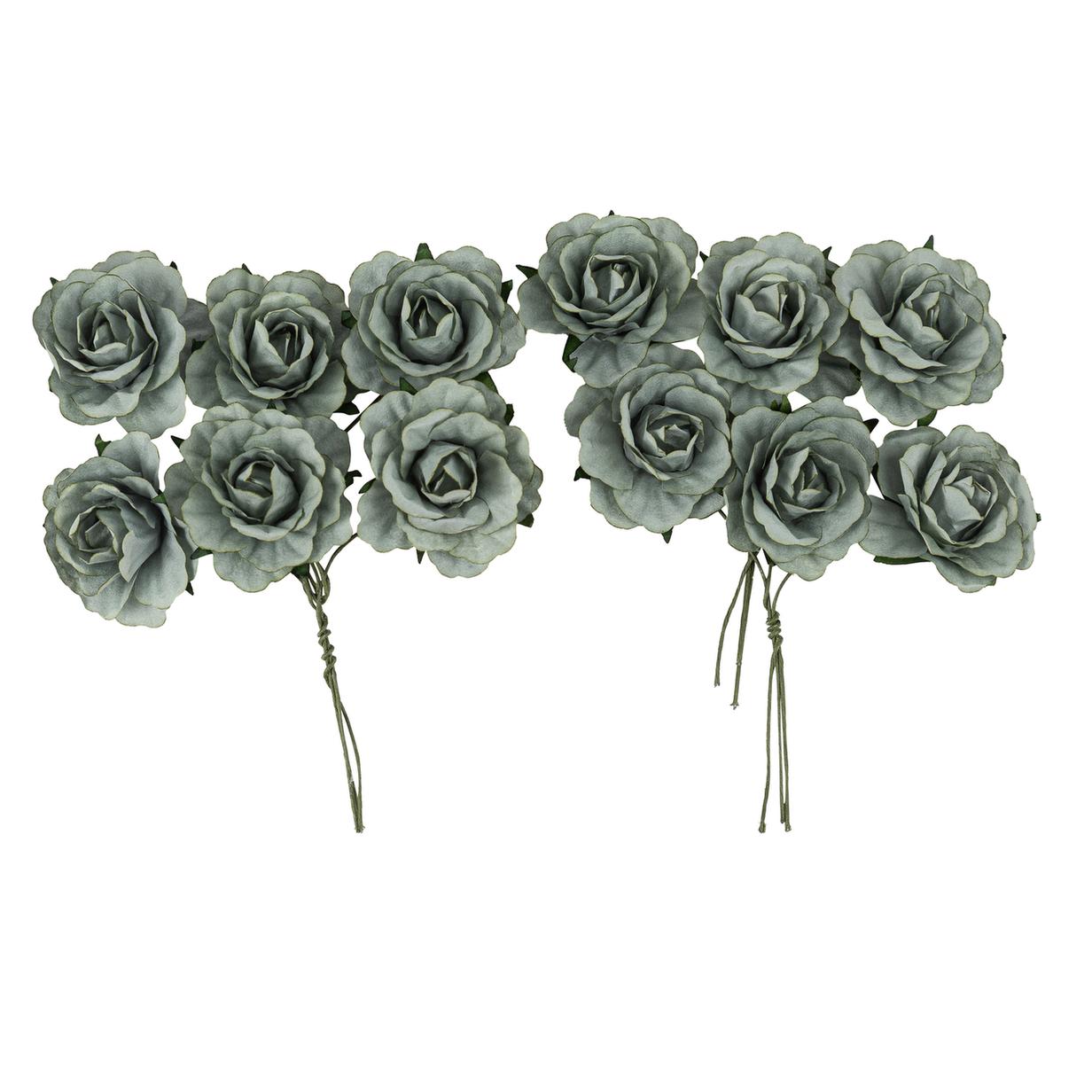 6382cb34-a295-4b21-815c-a9bfb84d87b6 Beauty Home 12 Ρόδα Χάρτινα Πράσινο Ευκαλύπτου Ø3,5cm - Image 1