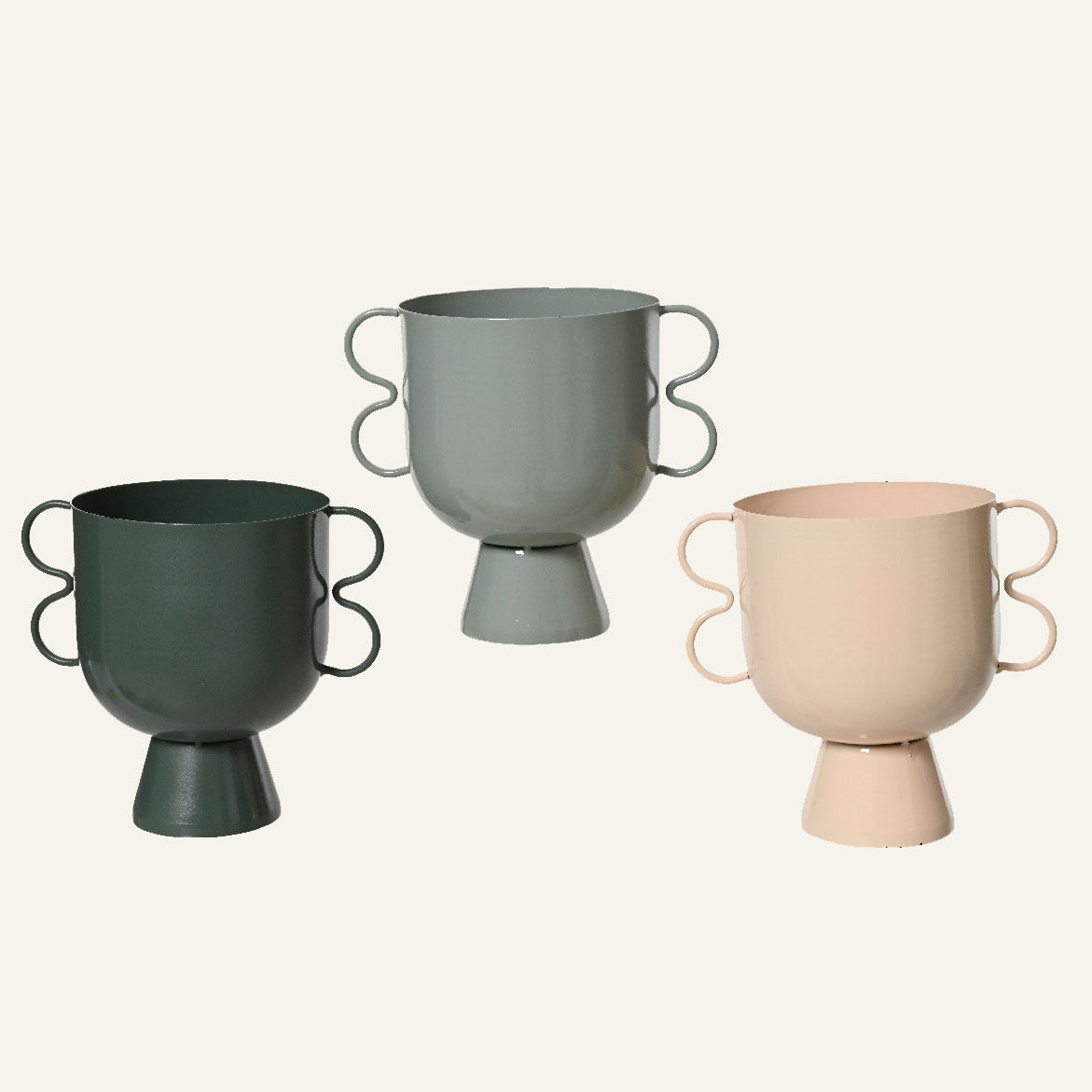 63e2aa92-424e-4ef7-86db-741d32b72ade Beauty Home Βάζο Μεταλλικό 15 cm x 10 cm x 16 cm - Image 1