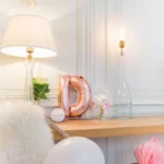 Beauty Home ΜΠΑΛΟΝΙ ΓΡΑΜΜΑ “D” ΡΟΖ ΧΡΥΣΟ 36cm - Image 2