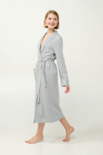 Γυναικεία Σταυρωτή Ρόμπα Φούτερ - Image 2