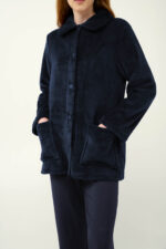 Γυναικεία Κουμπωτή Fleece Ρόμπα - Image 3