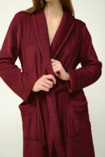 Μακριά Γυναικεία Σταυρωτή Ρόμπα - Image 3