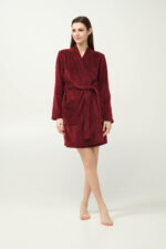 Γυναικεία Σταυρωτή Fleece Ρόμπα