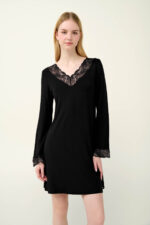 Νυχτικό Micromodal με Δαντέλα - Image 2