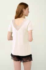 Γυναικείο Micromodal Φανελάκι με Δαντέλα - Image 3