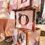 Beauty Home ΚΥΒΟΣ ΡΟΖ ΧΡΥΣΟ 30X30X30CM - Image 2