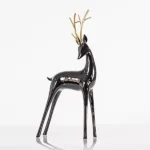 Beauty Home ΕΛΑΦΙ ΜΑΥΡΟ, ΜΕ ΧΡΥΣΑ ΚΕΡΑΤΑ, 40cm - Image 2