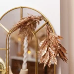 Beauty Home 6 κλαδιά με γκλίτερ ροζ-χρυσό 19 cm - Image 2