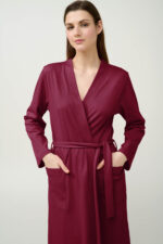 Σταυρωτή Βαμβακερή Γυναικεία Ρόμπα - Image 3