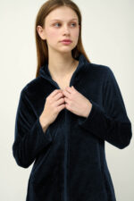 Γυναικεία Velvet Φόρμα με Φερμουάρ - Image 2