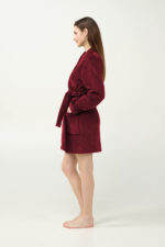 Γυναικεία Σταυρωτή Fleece Ρόμπα - Image 2